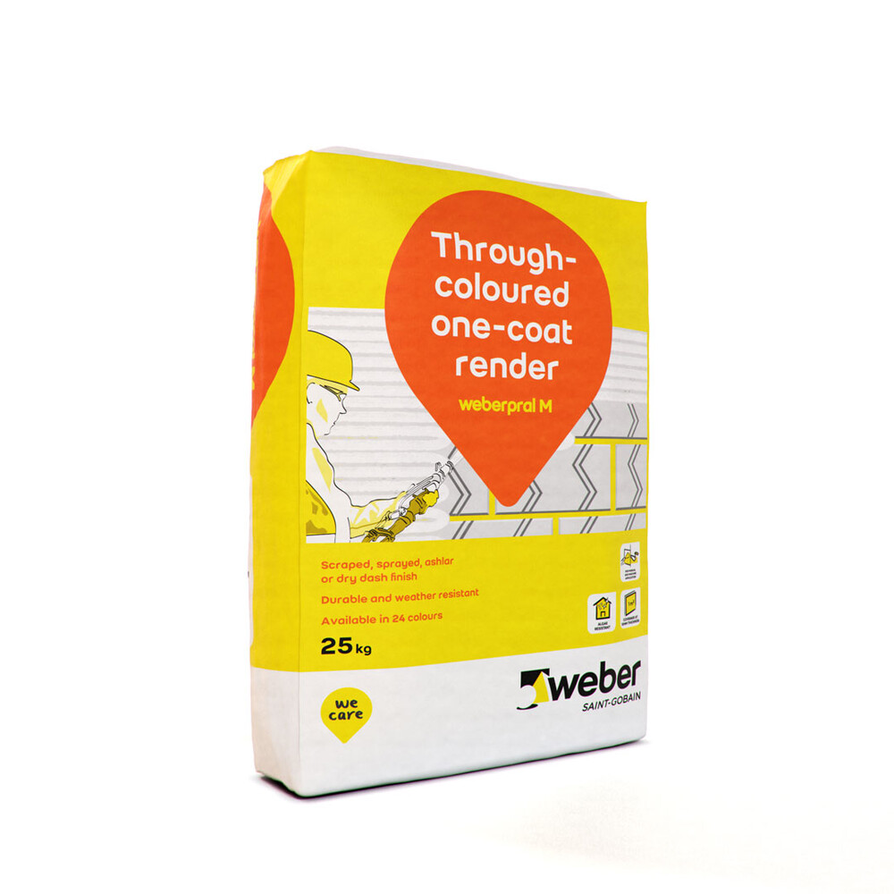 weberpral M — Through colour monocouche render from Weber weberpral M — Through colour monocouche render from Weber
